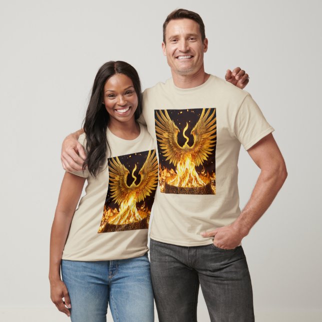 Camiseta Teto do Gráfico da Ascensão Phoenix: Ignite seu Es (Unissex)