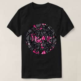 Camiseta Teto do Gráfico de Impressão de Escrivagem do Círc