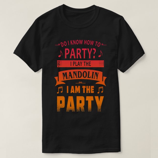 Camiseta Teto do jogador Mandolin Lover (Frente do Design)