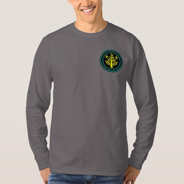Camiseta Teto do logotipo de bolso JBNHS (Frente)