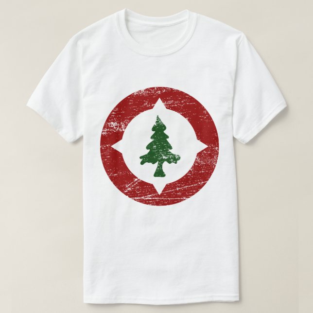 Camiseta Teto do logotipo do Schmith Maps (Frente do Design)