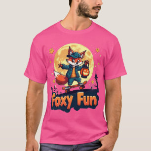 Camiseta Teto do Skate de Halloween do Foxy Fun