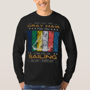 Camiseta Teto Entusiasta de Navegação - Cabelo de Cinza, Es