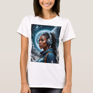 Camiseta Teto Espacial Sci-Fi Do Sonhador Cósmico