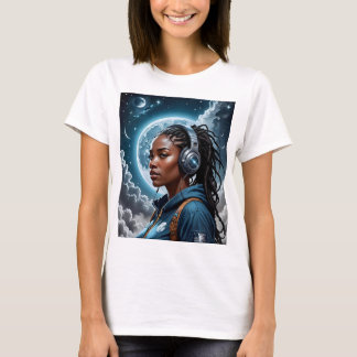 Camiseta Teto Espacial Sci-Fi Do Sonhador Cósmico