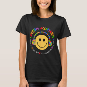 Camiseta Teto Especial de Educação de Consciência Autismo