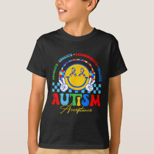 Camiseta Teto Especial de Educação de Consciência Autismo