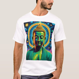 Camiseta Teto Espiritual do Iluminismo Buda Cósmico