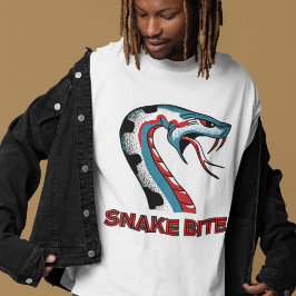 Camiseta Teto Gráfico de cobra Bite Mens