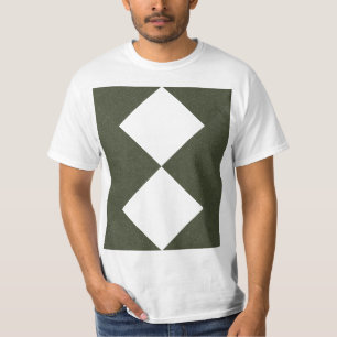 Camiseta Teto Gráfico de Diamantes Espelhos Modernos em Ver