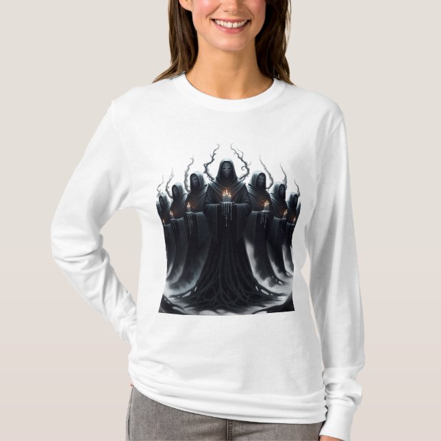 Camiseta Teto Gráfico de Estufa Testemunha Negra (Frente)