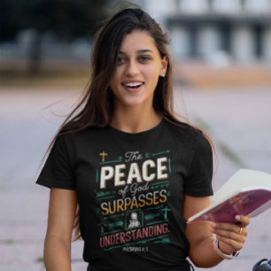 Camiseta Teto Gráfico de Paz Divina