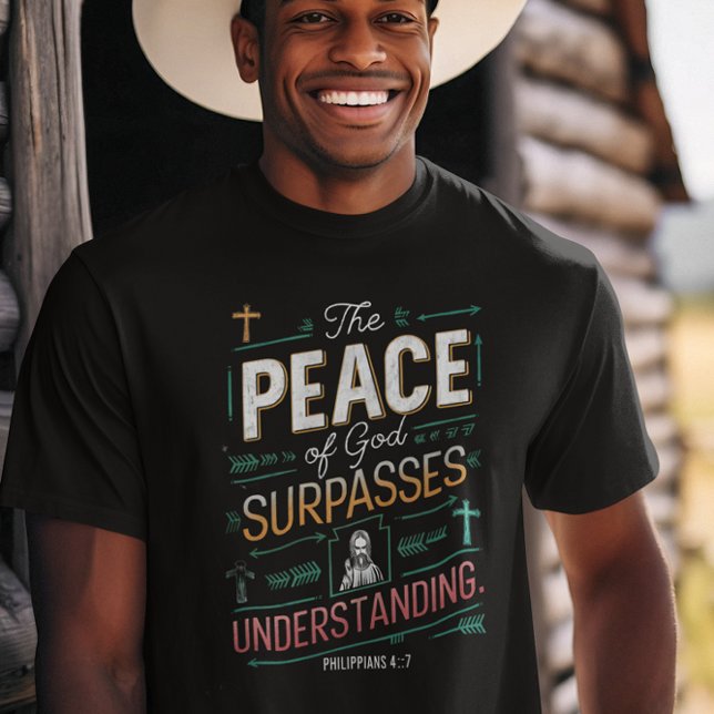 Camiseta Teto Gráfico de Paz Divina (Criador carregado)