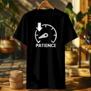 Camiseta Teto Gráfico do Medidor de Combustível Sarcástico