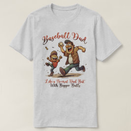 Camiseta Teto Gráfico Engraçado do Pai Baseball - Apenas Pa