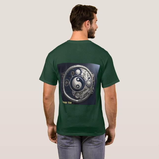 Camiseta Teto Gráfico Verdadeiro e Falso (Parte Traseira Completa)