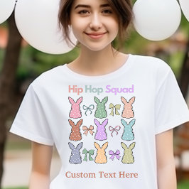 Camiseta Teto Personalizado da Páscoa "Hip Hop Squad"