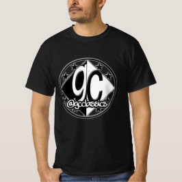 Camiseta Teto Preto do Logotipo Clássico GC