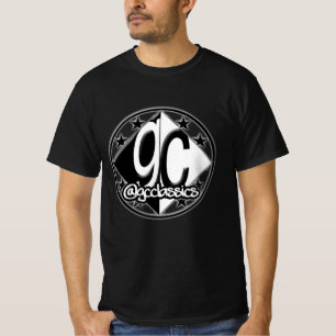 Camiseta Teto Preto do Logotipo Clássico GC