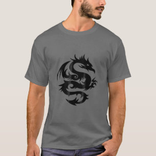 Camiseta Teto-Repulsivo Da Criatura Do Dragão Tribal