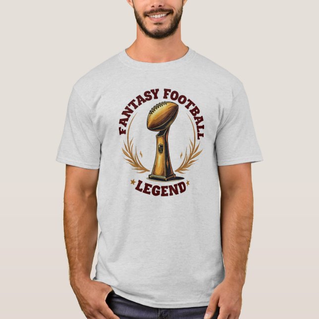 Camiseta Teto Troféu de Legenda de Futebol Fantasy (Frente)