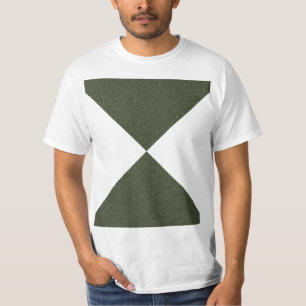 Camiseta Teto Verde de Mata de Hourglass Texturizado