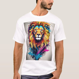 Camiseta Teto Whimsical Lion Dreamscape