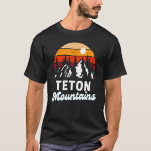 Camiseta Teton Mounts Outdoor Caminhando Natureza Retro Sou