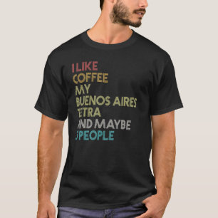 Camiseta Tetra de Buenos Aires Peixe Café Aquário Vintage R
