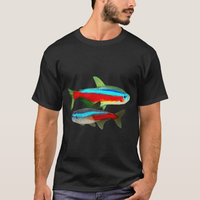 Camiseta Tetra Neon Tetra Aquarium Fish Tank (Frente)