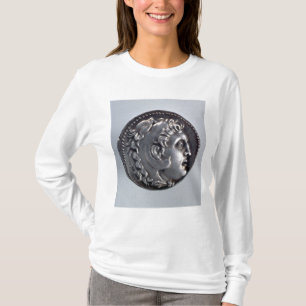 Camiseta Tetradrachma que descreve Alexander o excelente