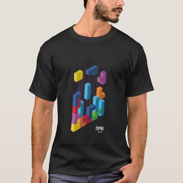 Camiseta Tetris 3D Game Art (Frente)