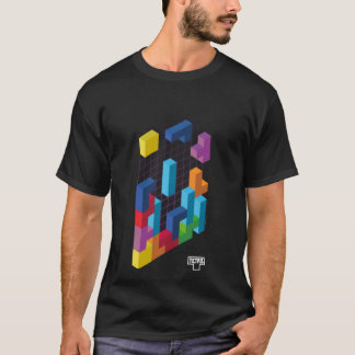 Camiseta Tetris 3D Game Art  girl