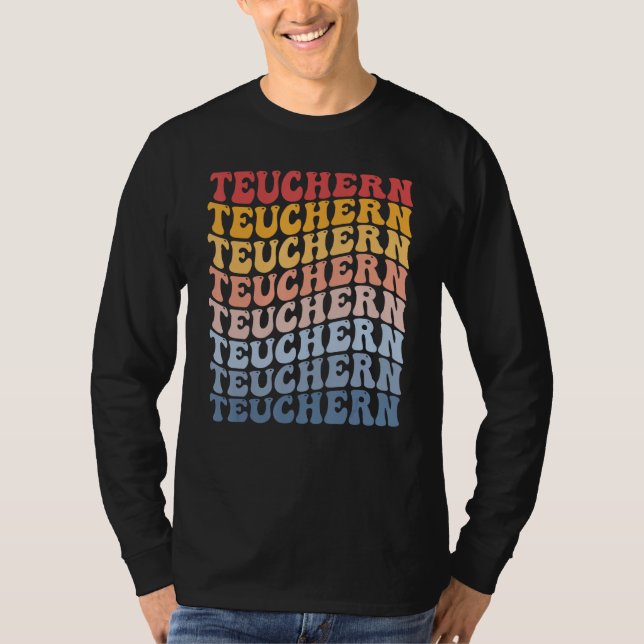 Camiseta Teuchern City Groovy Retro (Frente)