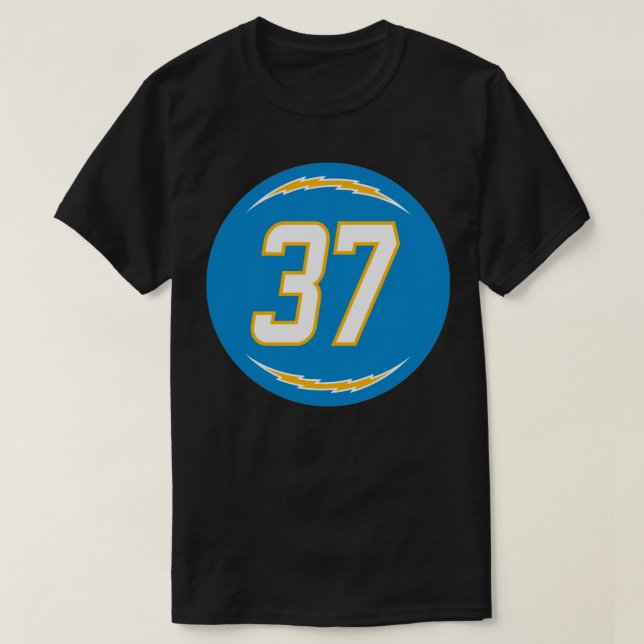 Camiseta Tevaughn Campbell Número 37 Jersey Los Angeles Cha (Frente do Design)