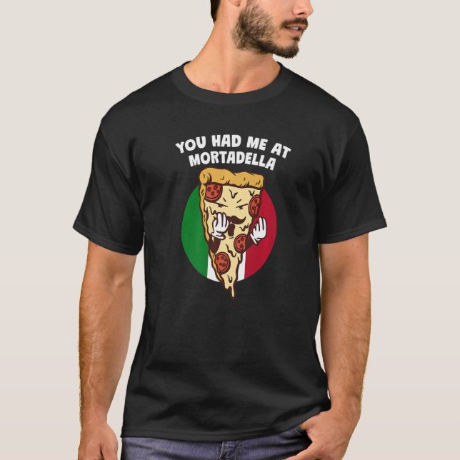 Camiseta Teve-me na Comida de Humor Italiano Mortadella (Frente)