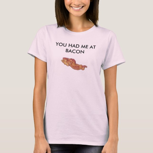 CAMISETA TEVE-ME NO BACON (Frente)