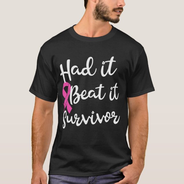 Camiseta Teve Que Superar A Consciência Do Cancer Da Mama S (Frente)