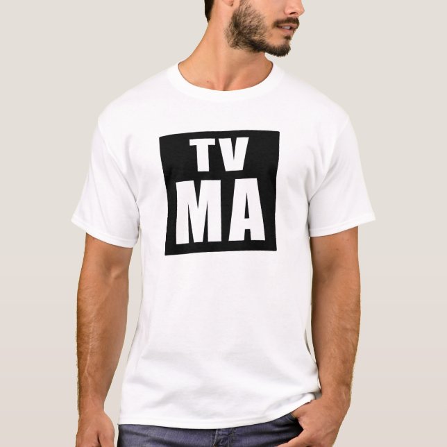 Camiseta Tevê: T-shirt das MÃES (audiências maduras) (Frente)