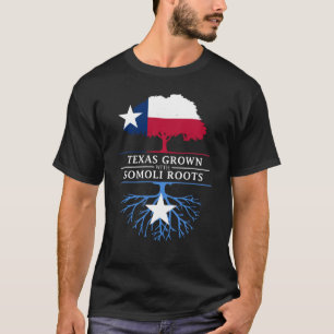 Camiseta Texan crescido com raizes somalianas