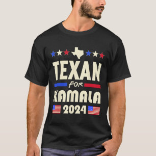 Camiseta Texan For Kamala 2024 Patriotic Democrats Campaign