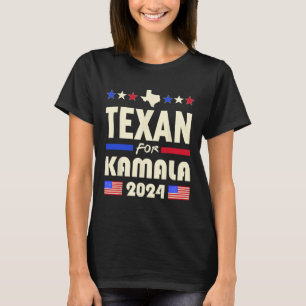 Camiseta Texan For Kamala 2024 Patriotic Democrats Campaign