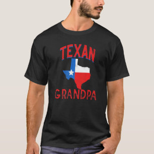 Camiseta Texan Grandpa Flag Texas Proud Vintage Avô Gr