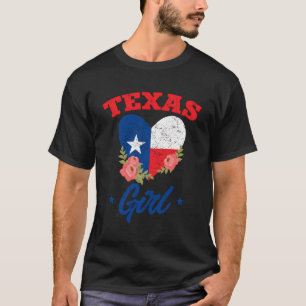Camiseta Texan Lone Star State Engraçado Texas Girl