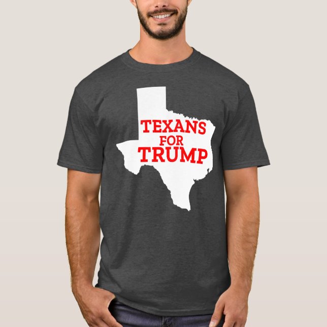 Camiseta Texans For Trump ReElection American Texas 2020 (Frente)