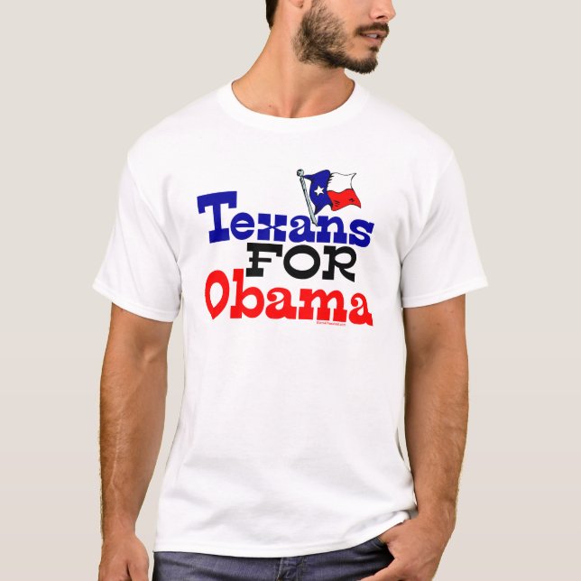 Camiseta Texans para o t-shirt de Obama (Frente)