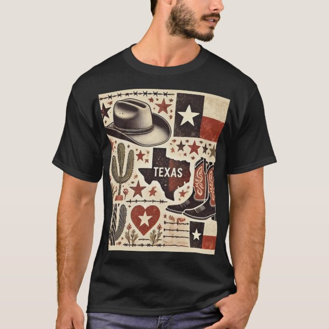 Camiseta Texas Abençoe seu coração (Frente)