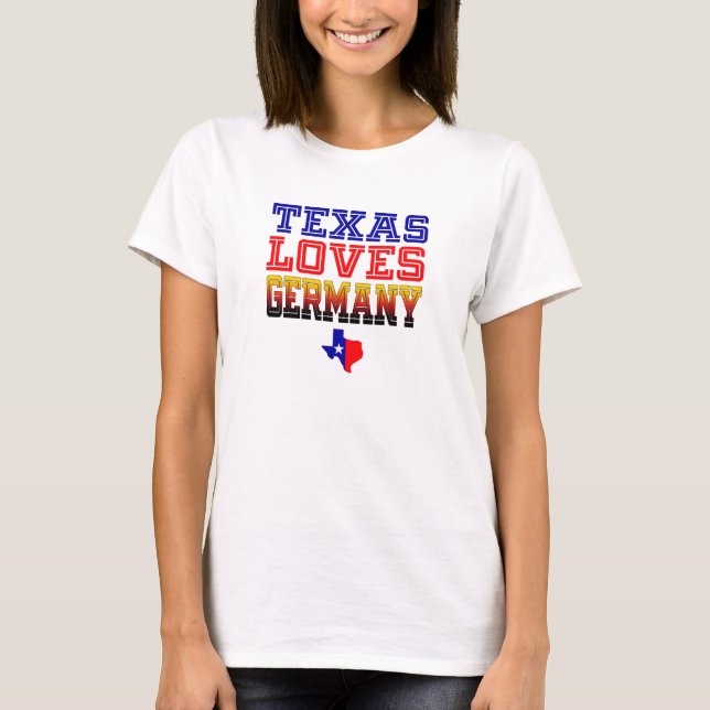 Camiseta Texas ama Alemanha (Frente)