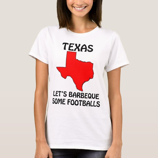Camiseta Texas - Barco de Vamos - Algumas bolas de futebol (Frente)