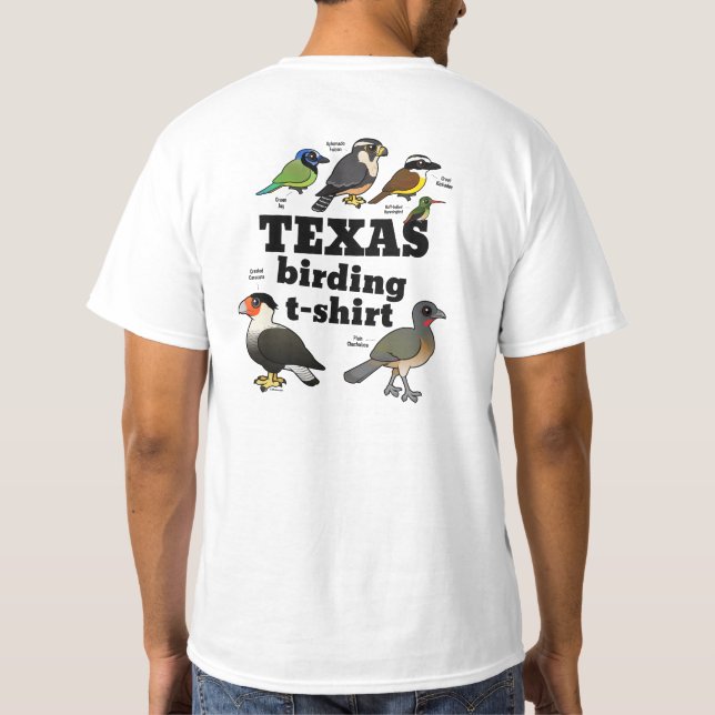 Camiseta Texas Birding T-Shirt (design atrás) (Verso)